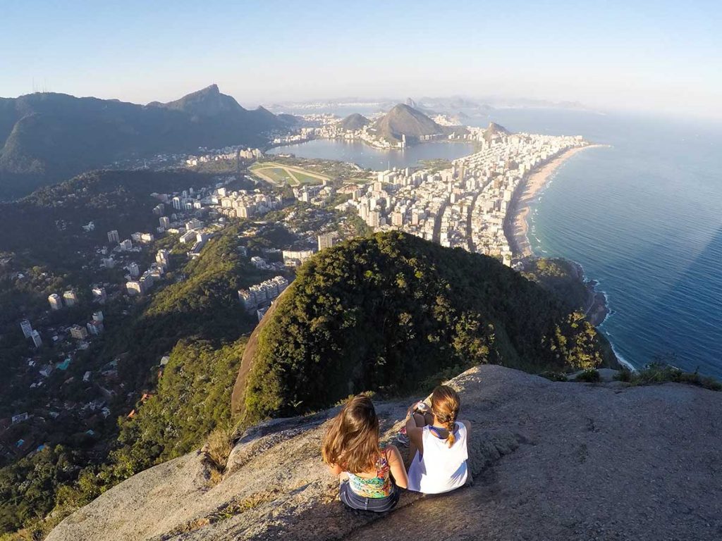 Vista do alto do Morro Dois Irmãos