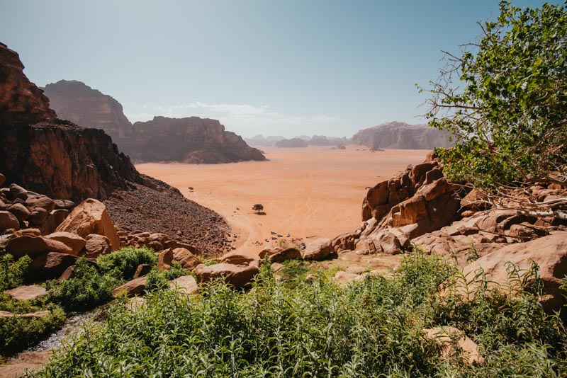 Lawrence Spring: um dos principais mirantes de Wadi Rum