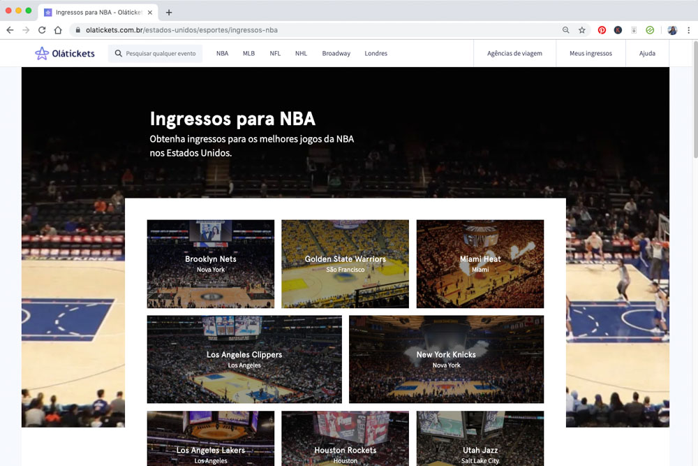 ingressos NBA nova york