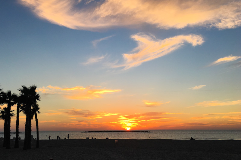 pôr do sol israel