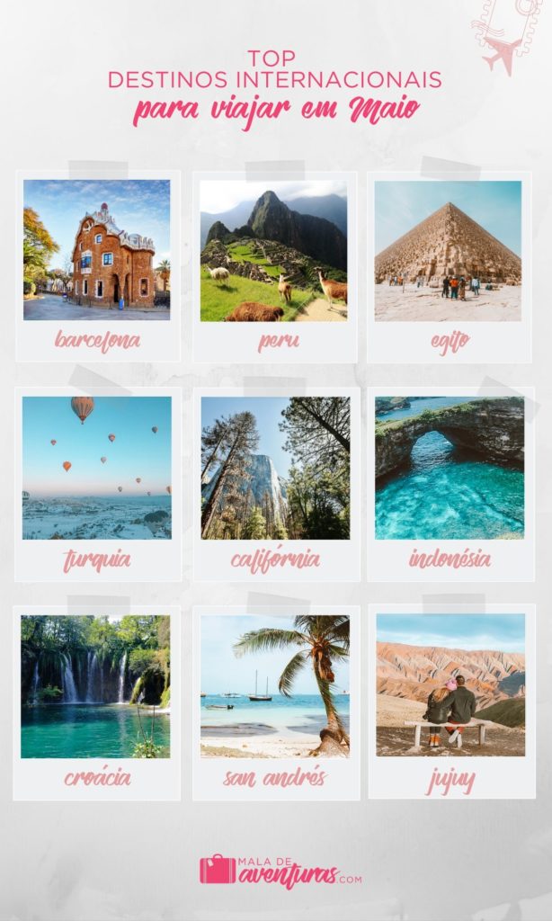 Para onde viajar em Maio: TOP destinos no Brasil e no exterior